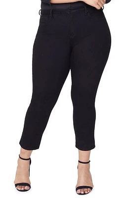 NYDJ Sheri Slim Jeans Black at Nordstrom,