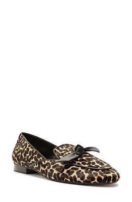 Alexandre Birman Clarita Belgian Genuine Calf Hair Loafer Light Beige/Dark Brown at Nordstrom,