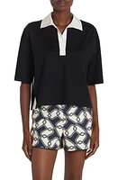 Moncler Johnny Collar Cotton Popover Shirt at Nordstrom,