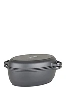 Viking 8.6 Quart Die Cast Oval Roaster w/Glass Basting Lid in Black at Nordstrom