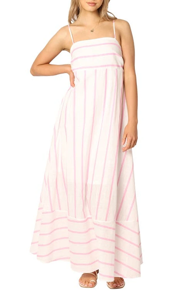 Petal & Pup Seville Stripe Maxi Dress Pink at Nordstrom,