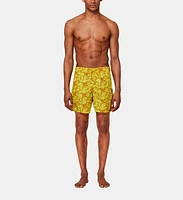 Vilebrequin Men's Micro Ronde Des Tortues Tie & Dye Swim Trunks in Soleil at Nordstrom