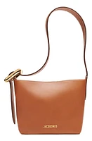 Jacquemus Le Petit Regalo Leather Shoulder Bag in Light Brown 2 811 at Nordstrom