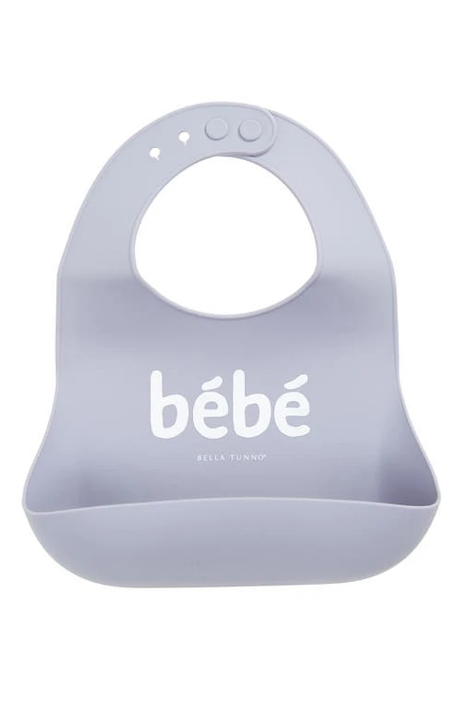 Bella Tunno Bébé Silicone Wonder Bib in Purple at Nordstrom