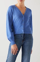 LK Bennett Penelope Bell Sleeve Cardigan Blue at Nordstrom,