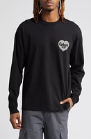 Carhartt Work Progress Spree Long Sleeve Organic Cotton Graphic T-Shirt Black /Grey at Nordstrom,