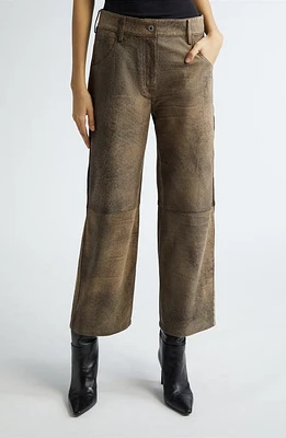 Interior The Julian Leather Pants Brun at Nordstrom,