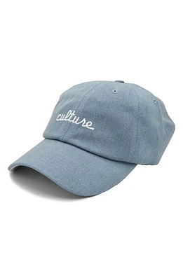 A Life Well Dressed Culture Statement Baseball Cap in Light Denim/White at Nordstrom