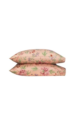 Matouk Set of 2 Simone Linen Pillowcases in Apricot at Nordstrom