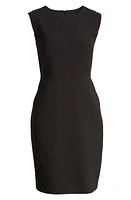 Anne Klein Crepe Sheath Dress Black at Nordstrom,