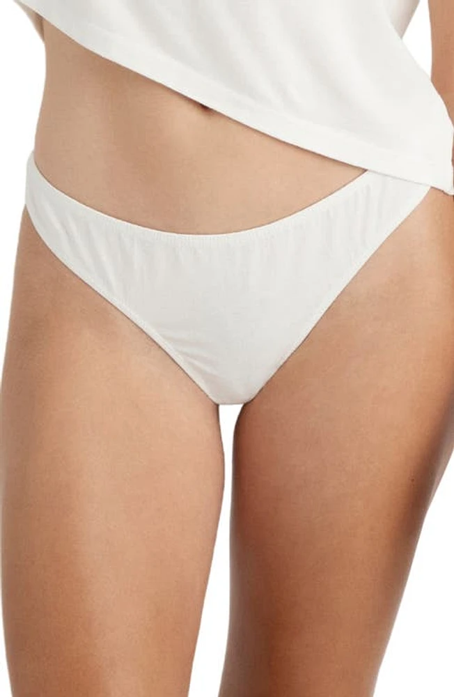 KENT 2-Pack Compostable Organic Cotton Thongs White at Nordstrom,