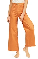 Billabong Free Fall Stretch Crop Wide Leg Pants at Nordstrom,