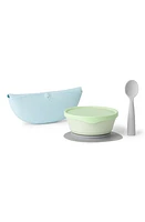 Miniware First Bites Deluxe Baby Feeding Set in Aqua/Keylim/Dove Grey at Nordstrom