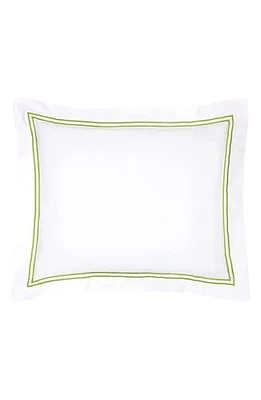 SFERRA Grande Hotel Sham in White/Fern at Nordstrom