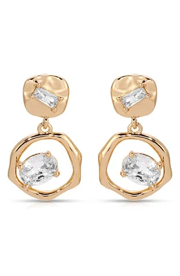 Ettika Cubic Zirconia Drop Earrings in Gold at Nordstrom