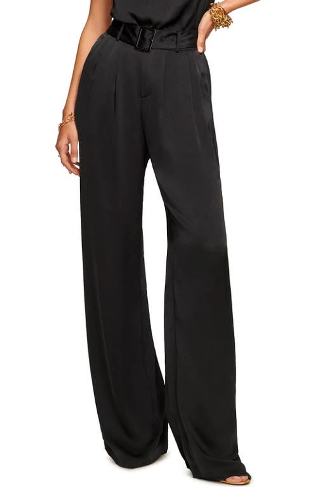 Ramy Brook Amaya Belted Satin Pants at Nordstrom,