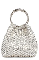 Valentino Garavani Small Carry Secrets Crysal Embellished Bucket Bag in Y3F Crystal/Grey/Palladium at Nordstrom