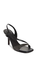 Brunello Cucinelli Monili Half d'Orsay Slingback Sandal Black at Nordstrom,