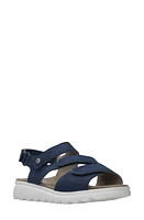 Wolky Yard Slingback Platform Wedge Sandal Denim Nubuck at Nordstrom,