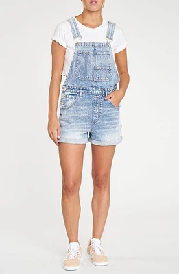 DAZE Baby Blues Denim Short Overalls Ily at Nordstrom,