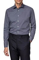 Eton Slim Fit Dot Dress Shirt Blue at Nordstrom,