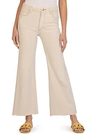 KUT from the Kloth Meg High Waist Wide Leg Jeans Ecru at Nordstrom,