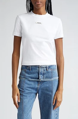 Jacquemus Le T-Shirt Logo Embroidered Grosgrain at Nordstrom,