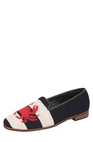 ByPaige BY PAIGE Needlepoint Crab & Lobster Flat Navy Stripe at Nordstrom,