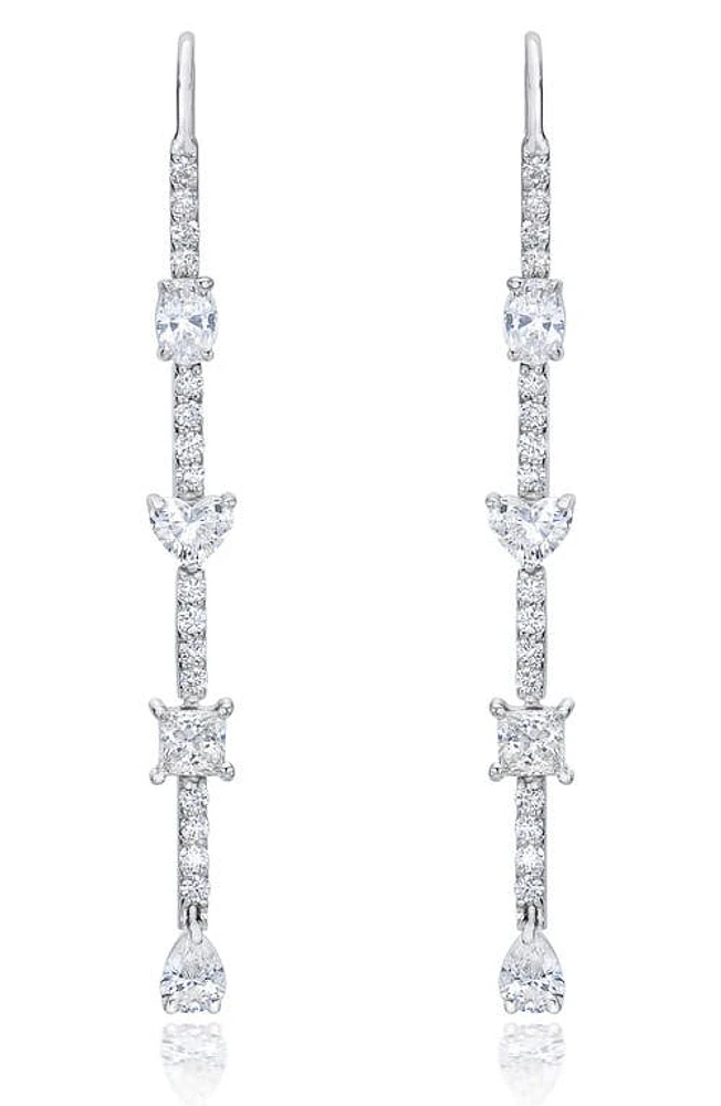 Mindi Mond Fancy Cut Diamond Drop Earrings in White Gold/Diamond at Nordstrom