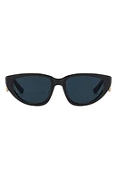 Fifth & Ninth Brynn 56mm Polarized Cat Eye Sunglasses in Black at Nordstrom