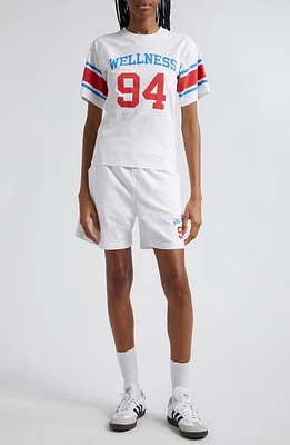 Sporty & Rich Wellness 94 Rugby Graphic Cotton T-Shirt White at Nordstrom,