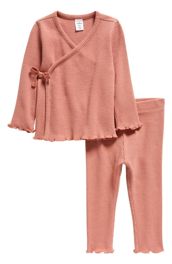 Nordstrom Waffle Knit Cotton Top & Pants Set at Nordstrom,