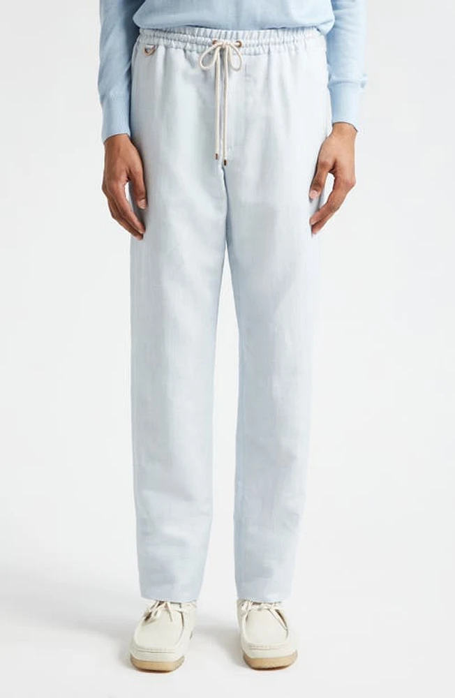 Agnona Hemp Blend Tapered Pants Chambray at Nordstrom, Us