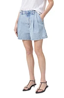 AGOLDE Becker Pleated Relaxed Fit Denim Shorts Rotate at Nordstrom,