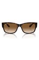 Ray-Ban 58mm Gradient Polarized Rectangular Sunglasses in Havana at Nordstrom