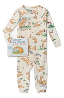 Books to Bed Kids' 'Guess How Much I Love You' Fitted Two-Piece Cotton Pajamas & Book Set Cream at Nordstrom,