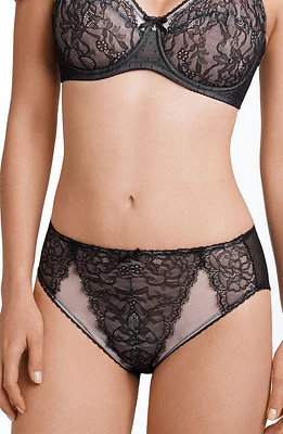 Wacoal Retro Chic High Cut Briefs Black at Nordstrom,