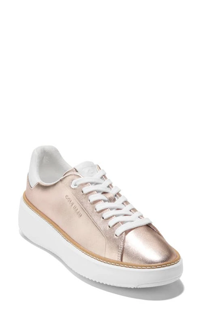 Cole Haan GrandPro Topspin Platform Sneaker Rose Gold at Nordstrom,