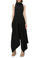 MELLODAY Handkerchief Hem Mock Neck Dress at Nordstrom,