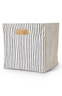 Pehr Stripes Away Medium Canvas Cube in Ink at Nordstrom