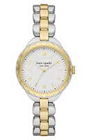 Kate Spade New York morningside scallop bracelet watch in Two-Tone at Nordstrom