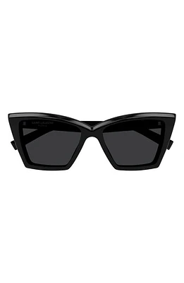 Saint Laurent 54mm Cat Eye Sunglasses in Black at Nordstrom