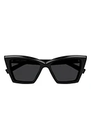 Saint Laurent 54mm Cat Eye Sunglasses in Black at Nordstrom