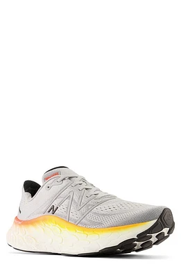 New Balance Fresh Foam X More v4 Sneaker Aluminum/Neon Dragonfly at Nordstrom,