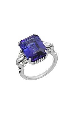 Bony Levy Collector's Statement Tanzanite & Diamond Ring in 18K White Gold at Nordstrom, Size 7