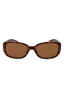 Nike Epic Breeze 135mm Rectangular Sunglasses in Tortoise/Brown at Nordstrom