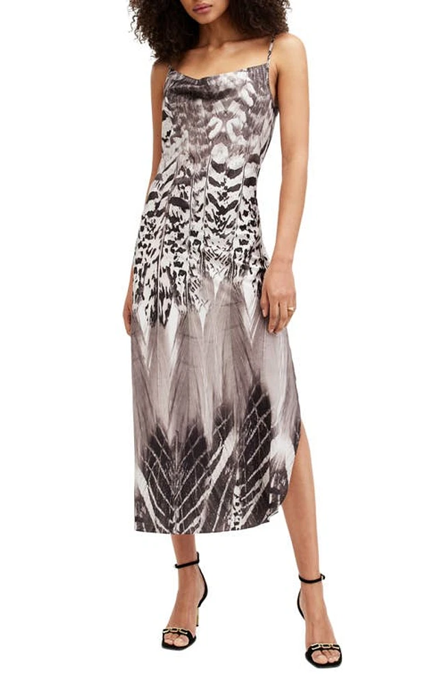 AllSaints Hadley Sierra Mix Print Slipdress White at Nordstrom, Us