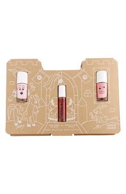 nailmatic Princess Castle Story Water-Based Nail Polish & Lip Gloss Set in Assorted at Nordstrom