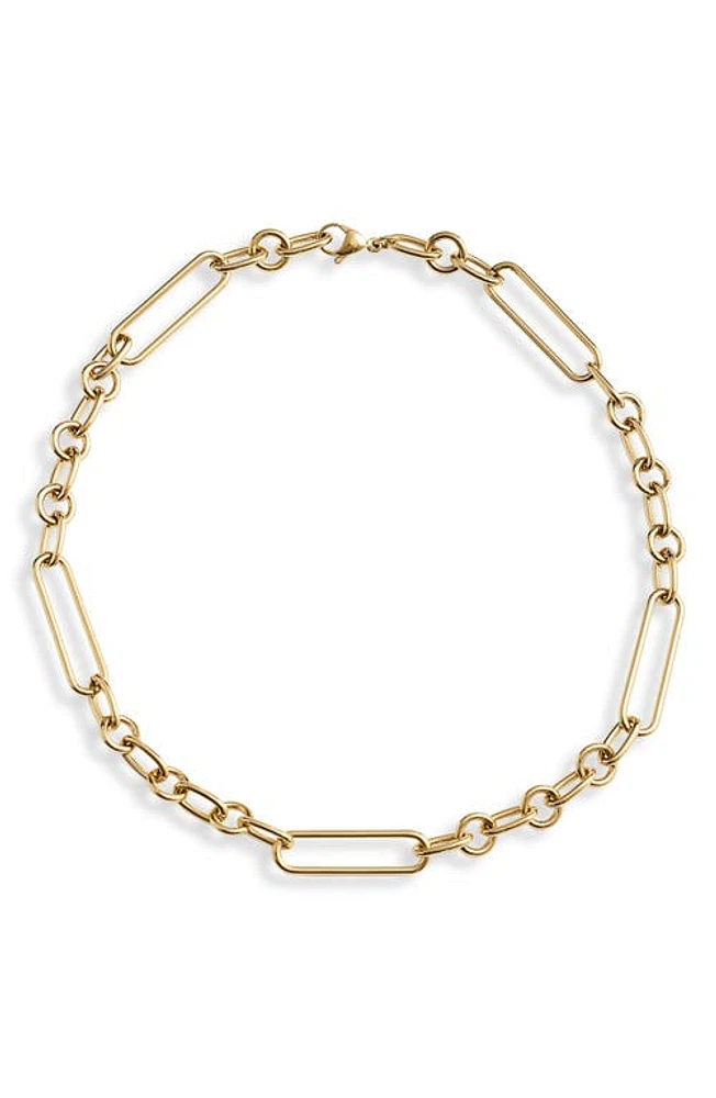 Jane Basch Designs Mixed Link Chain Necklace in Gold at Nordstrom