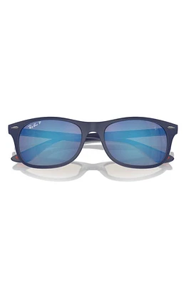 Ray-Ban Liteforce 55mm Polarized Square Sunglasses in Matte Blue at Nordstrom